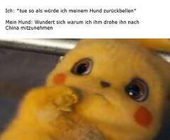 Der kauernde Detektiv Pikachu meme #3
