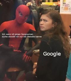 Spider-Man Explaining to Zendaya meme #1