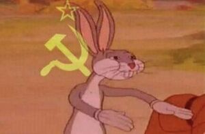 Kommunistischer Bugs Bunny:Leere Meme Vorlage