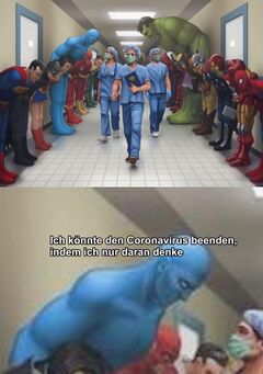 Superhelden verneigen sich vor Ärzten meme #3