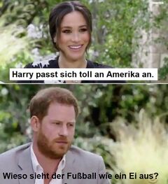Harry passt sich toll an Amerika an meme #4