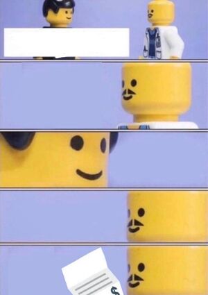 Lego Doktor:Leere Meme Vorlage