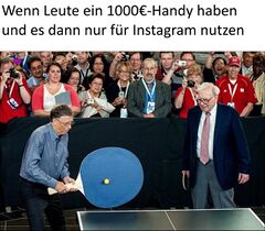 Bill Gates riesiger Ping-Pong-Schläger meme #4