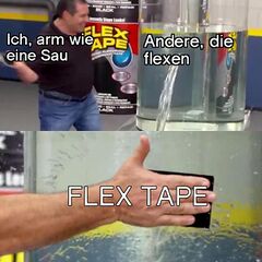 Phil Swift schlägt etwas mit Flex Tape meme #4