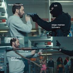 Eminem hält einen Raketenwerfer meme #4