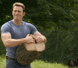 Captain America Chopping Wood: Leere Meme Vorlage